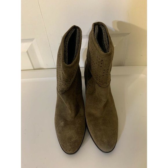 ENZO ANGIOLINI Gregory Brown Suede Leather Ankle Bootie Size 7 1/2 M - Picture 4 of 7